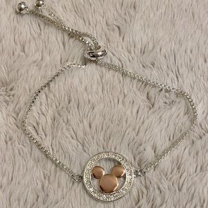 Mickey Rose Gold Crystal Accent Bracelet